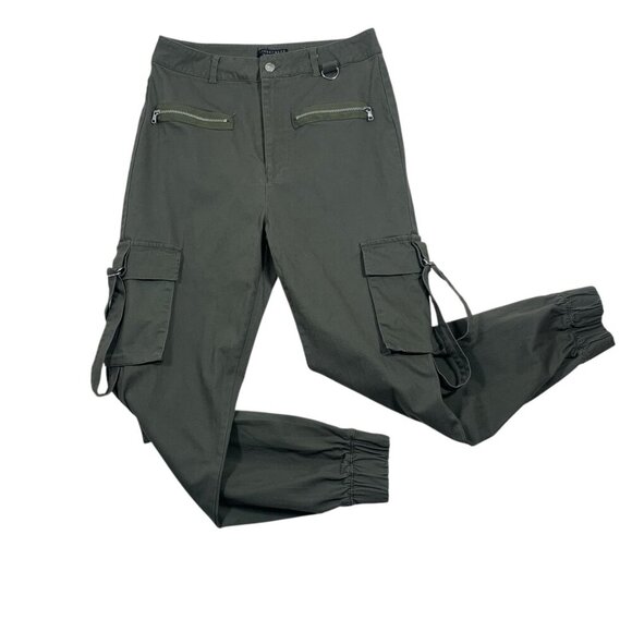 army green cargo utility  pants joggers size medium - Picture 1 of 16